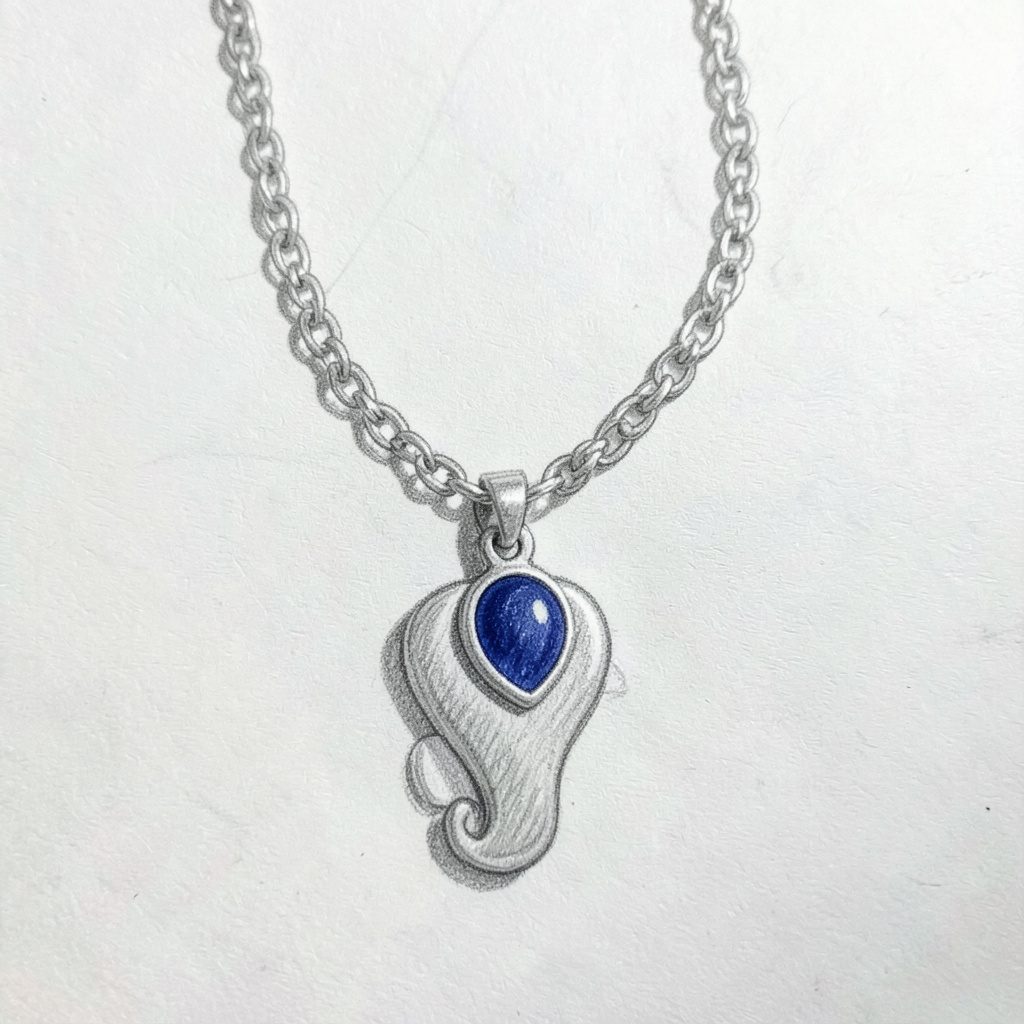Bijou enfant en forme de lettre, pendentif doré sur chaîne fine, fond clair et lumineux