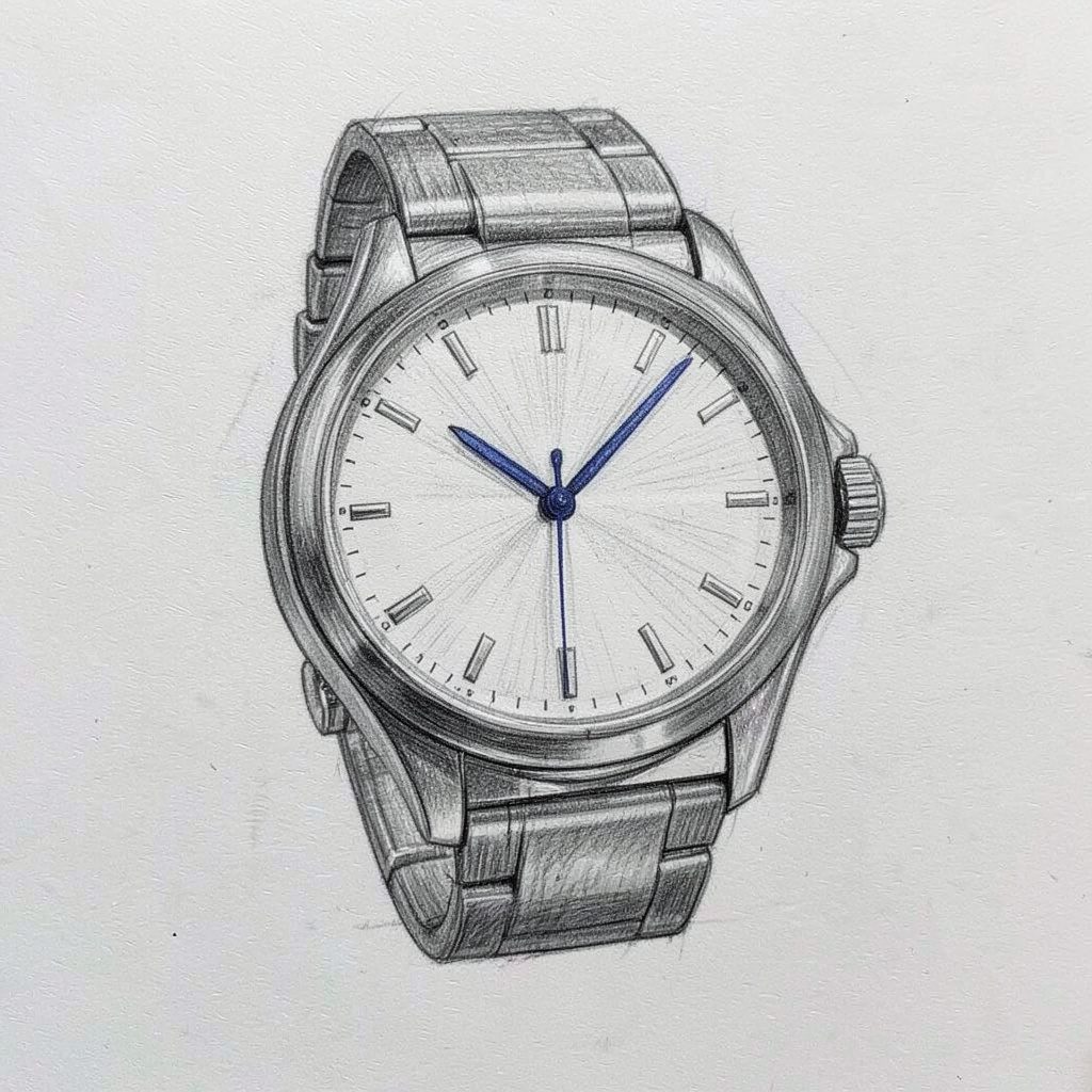 Bracelet de montre en cuir posé sur une surface sombre, tons bruns et noirs
